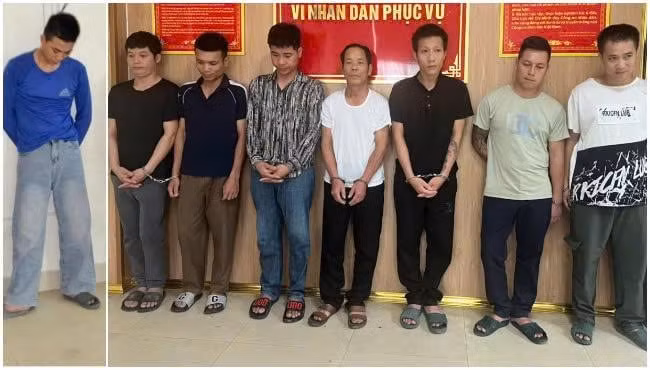 Các đối tượng trong chuyên án bị bắt giữ