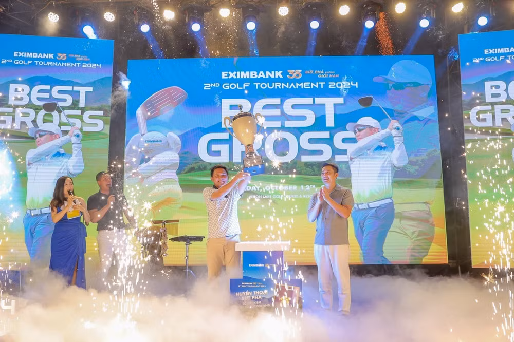 eximbank to chuc giai golf tournament 2024 lan thu 2 gap go tri an va cung nhau but pha hinh 2