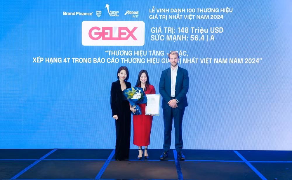 nam thu 2 lien tiep gelex trong top 100 thuong hieu gia tri nhat viet nam hinh 2