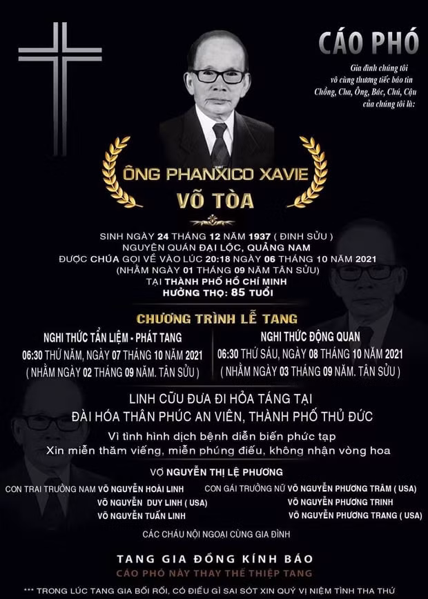 gia dinh nsut hoai linh thong tin chi tiet cao pho va tang le cua bo ruot hinh 2