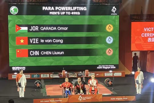 Asian Para Games 2026: Lê Văn Công mang HCB đầu tiên về cho đoàn Việt Nam 