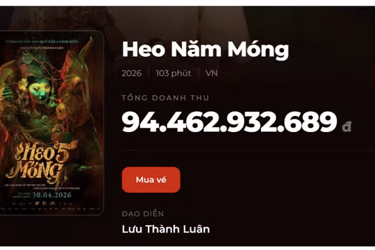 Heo năm móng của đạo diễn Lưu Thành Luân đã mang về hơn 94 tỷ đồng