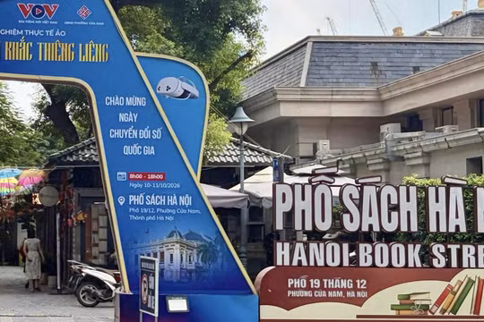 Trải nghiệm Quảng trường Ba Đình năm 1945 bằng công nghệ VR tại Phố sách Hà Nội