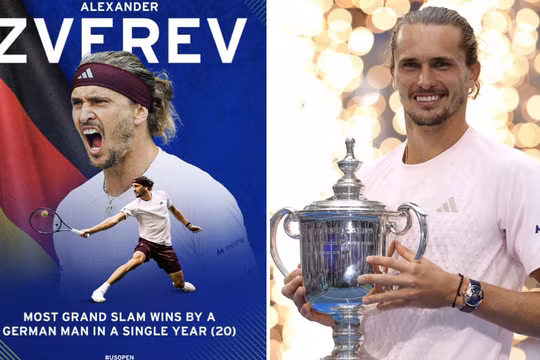 Alexander Zverev lần đầu đăng quang US Open 2026