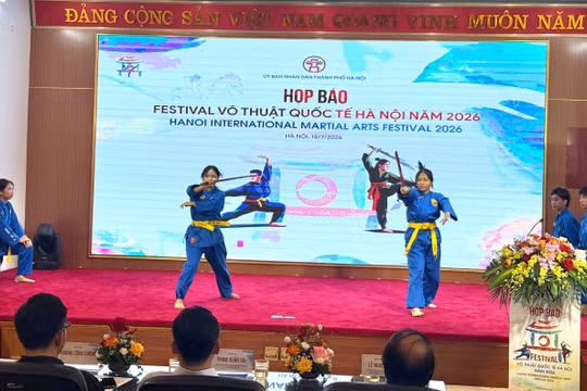 Festival Võ thuật Quốc tế Hà Nội 2026 quy tụ hơn 1.500 võ sư, vận động viên