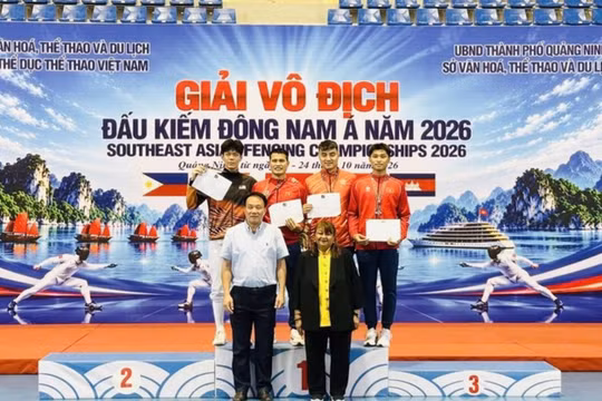 Việt Nam giành 3 HCV đấu kiếm tại Giải vô địch đấu kiếm Đông Nam Á 2026