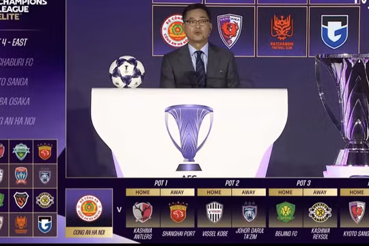 CAHN gặp loạt đối thủ mạnh ở Cúp C1 Châu Á 2026/2027
