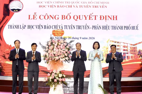 Học viện Báo chí và Tuyên truyền thành lập Phân hiệu tại thành phố Huế