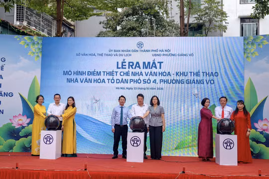 Hà Nội: Phường Giảng Võ thí điểm mô hình thiết chế văn hóa tổ dân phố