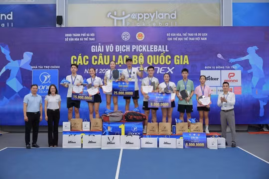 Đoàn CAND thắng lớn ở Giải Pickleball các câu lạc bộ quốc gia 2026