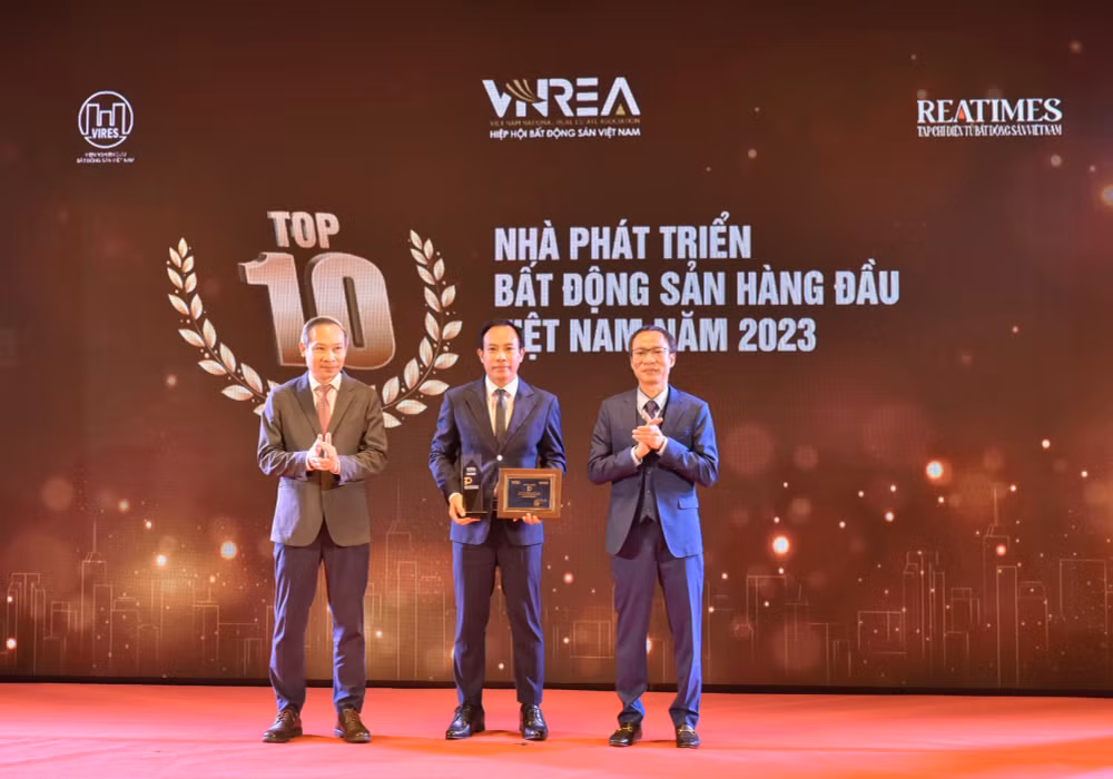 geleximco gianh cu dup giai thuong thuong hieu bat dong san dan dau nam 2023 hinh 1