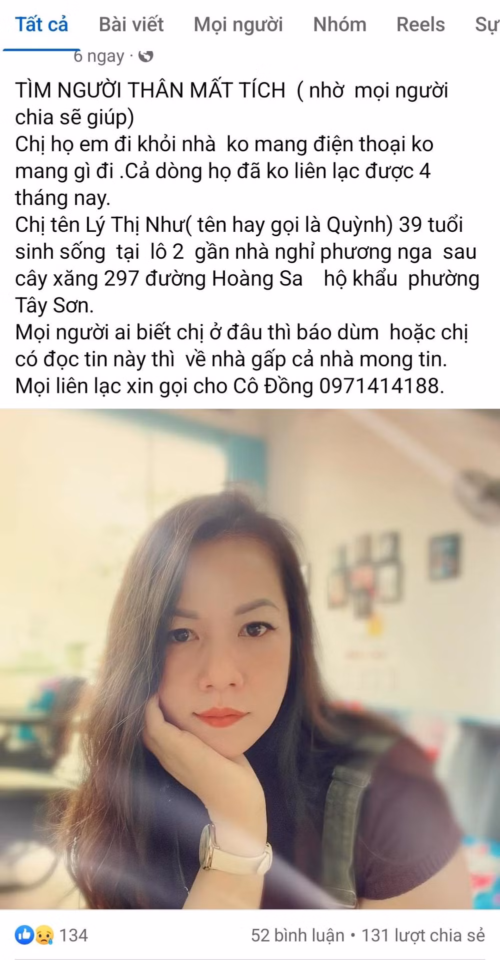 gia lai nguoi phu nu mat tich hon 3 thang sau khi mau thuan voi chong ho hinh 1