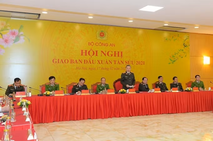 Đại tướng Tô Lâm phát biểu tại Hội nghị.