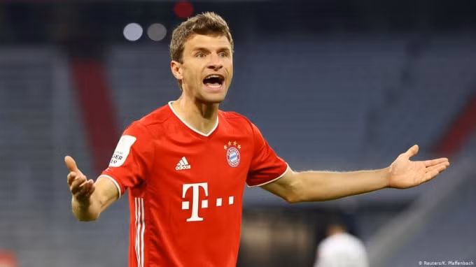 Thomas Muller dương tính với Covid-19. Ảnh: internet
