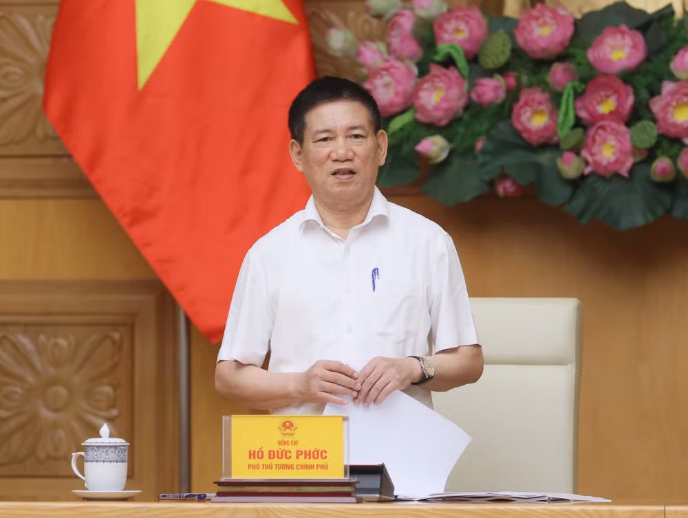Phó Thủ tướng Hồ Đức Phớc chủ trì cuộc họp Ban Chỉ đạo phòng chống rửa tiền- Ảnh 1.