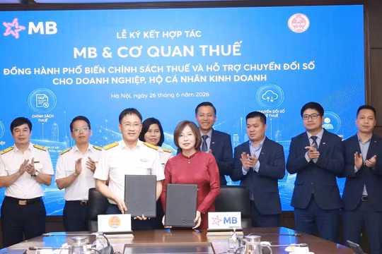 MB ký hợp tác với Cục Thuế và 20 Thuế địa phương, mở rộng kết nối ngân hàng số với nền tảng thuế điện tử
