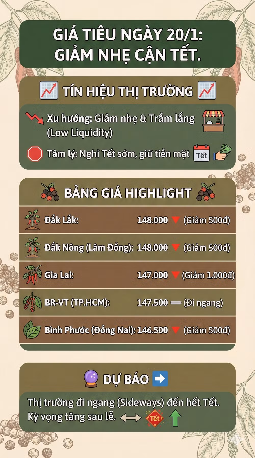 gia ho tieu 20-1-2026