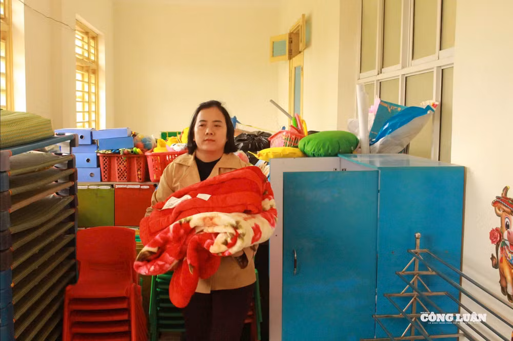 Trường Mầm non Văn Lăng chủ động chuẩn bị điều kiện chăm sóc sức khỏe cho trẻ trong những ngày thời tiết khắc nghiệt.