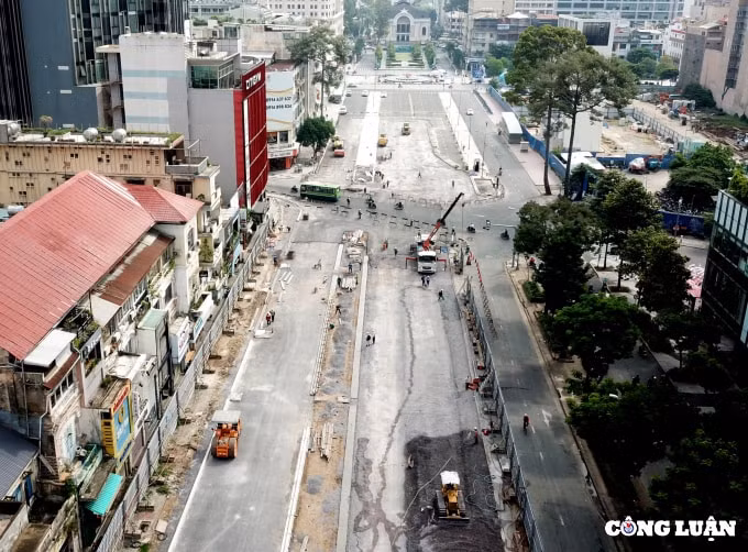 bon giai doan ban giao mat duong le loi cua tuyen metro so 1 ben thanh suoi tien hinh 1