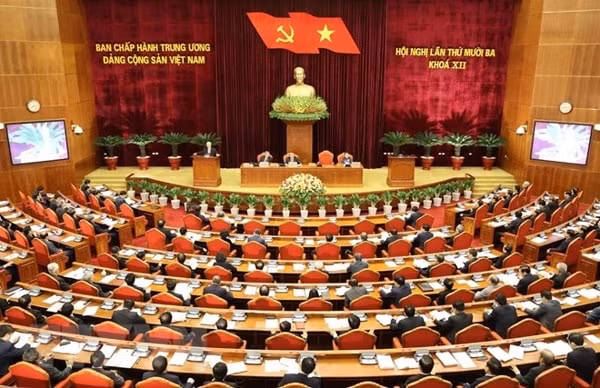 Quang cảnh phiên khai mạc Hội nghị lần thứ 13 BCH Trung ương Đảng khóa XII. Ảnh: TTXVN