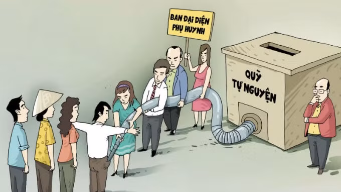 Hiện nay nhiều nơi Ban đại diện cha mẹ học sinh đang hoạt động kém hiệu quả, trở thành cánh tay nối dài của lạm thu (ảnh Trinh Phúc).