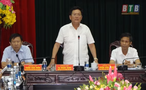 Ông Tạ Ngọc Giáo được nhắc đến trong KLTT (Thời điểm còn giữ chức Giám đốc Sở Tài Chính Thái Bình)