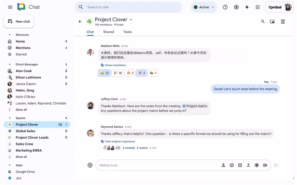 google chat sap ra mat tinh nang dich tu dong hinh 2