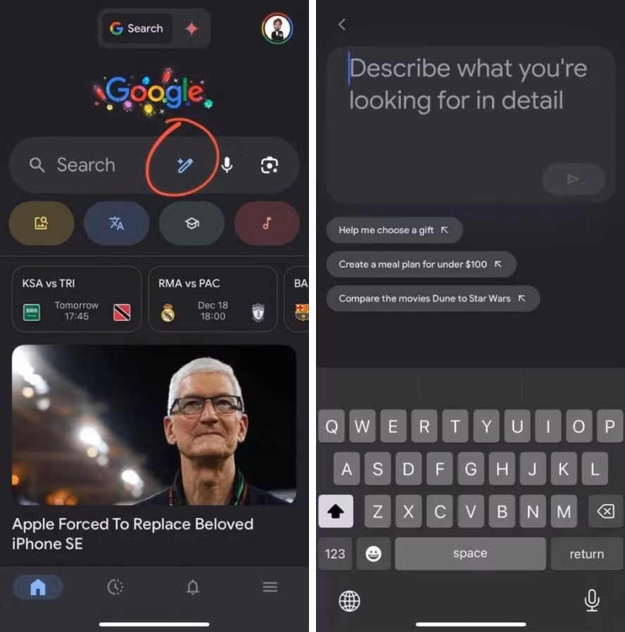 google dua ai vao ung dung tim kiem tren ios hinh 2