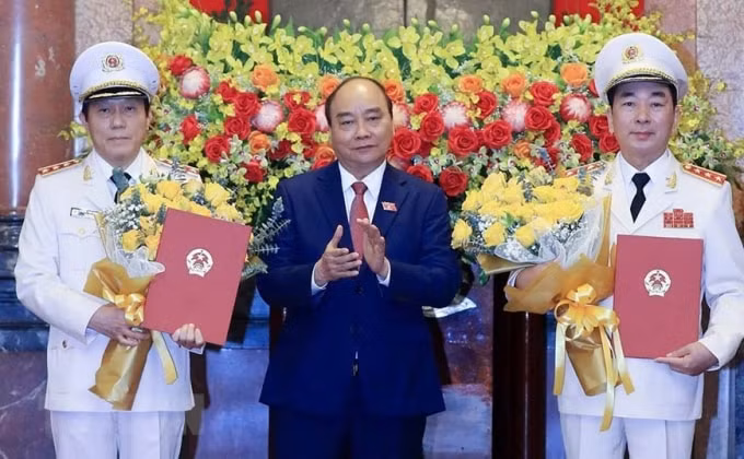 2 thu truong bo cong an duoc thang quan ham thuong tuong hinh 1