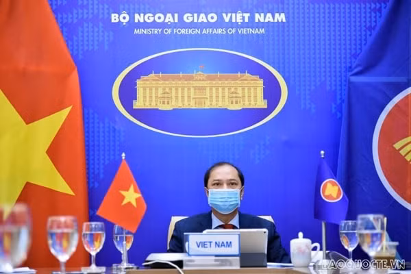 Thứ trưởng Nguyễn Quốc Dũng dự Đối thoại ASEAN - Mỹ lần thứ 34. Ảnh: baoquocte.vn