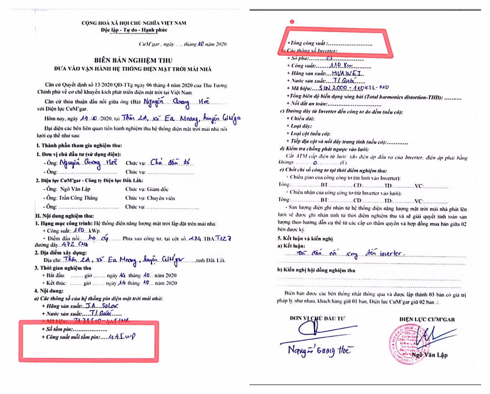 Biên bản trắng – Nơi 