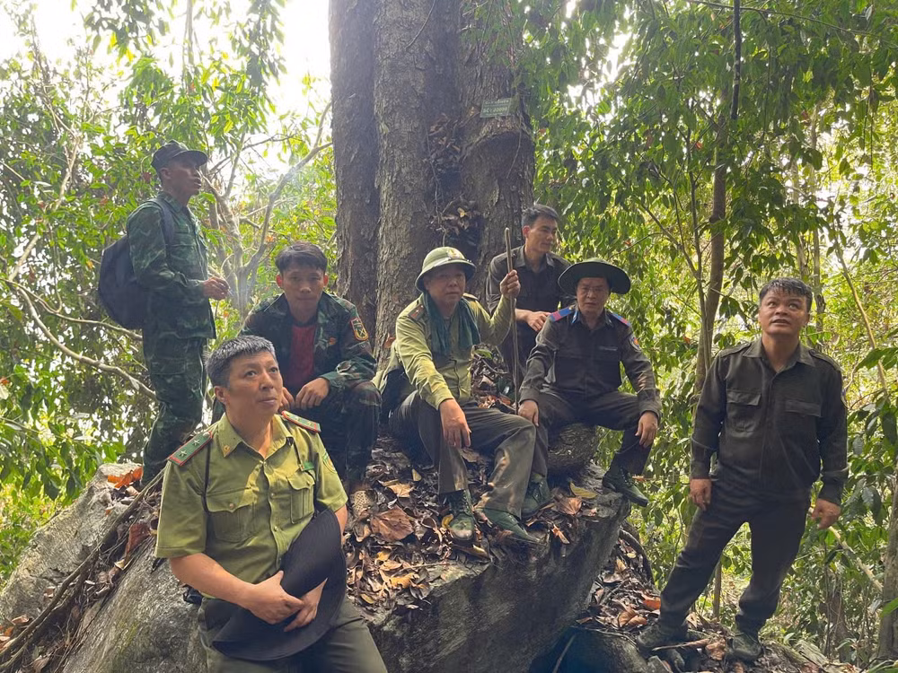 Tuần tra rừng đặc dụng xã Minh Tân