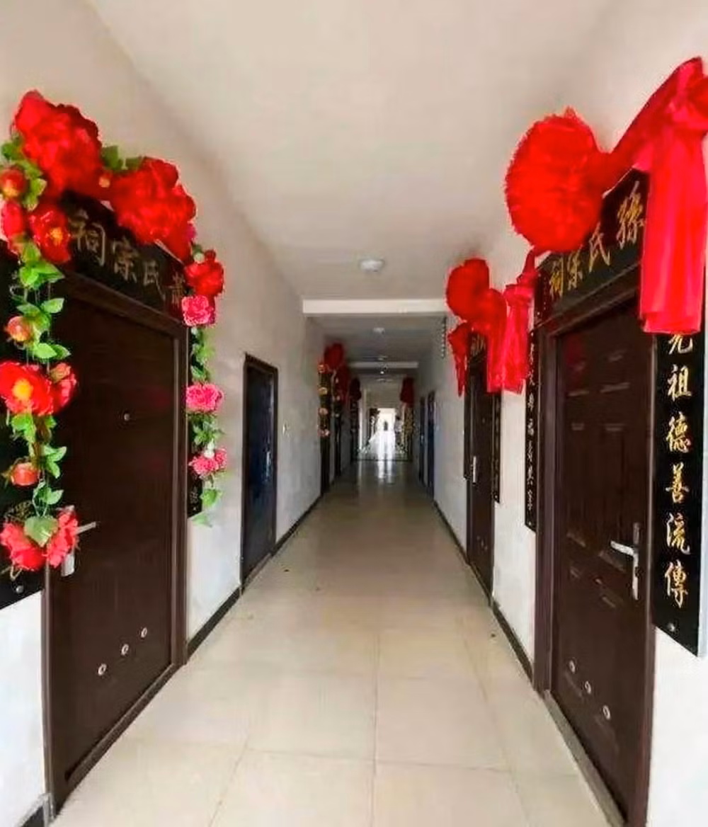Một nghĩa trang công cộng được xây dựng theo hình thức chung cư tại Thiên Tân, Trung Quốc. Ảnh: Được cung cấp.