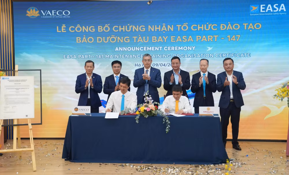 6. VAECO ký kết các thỏa thuận hợp tác đào tạo với Công ty TNHH Hàng không Mặt trời Phú Quốc (SPA)