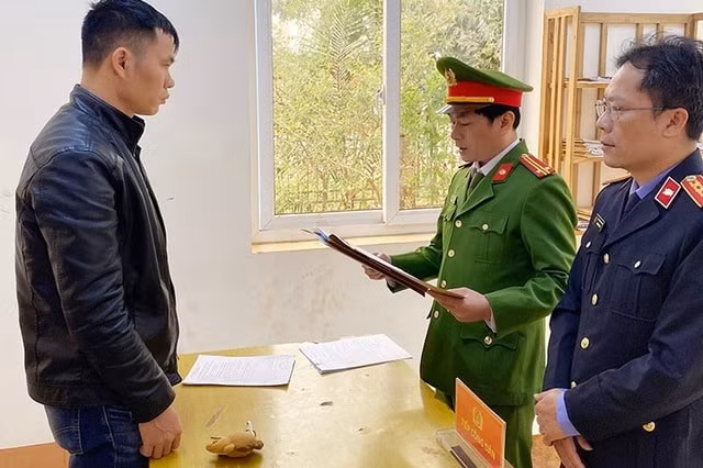 Đối tượng Lã Văn Trọng bị Công an khởi tố, bắt tạm giam. Ảnh: dantri.com.vn