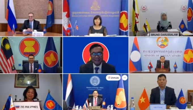 Đại diện các nước tham dự cuộc họp Quan chức Cao cấp (SOM) ASEAN - Nga lần thứ 17.
