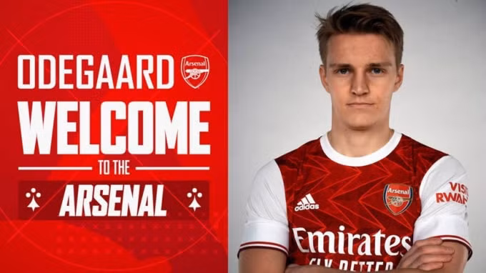 CLB Arsenal mượn thành công Odegaard từ Real Madrid. Ảnh: internet