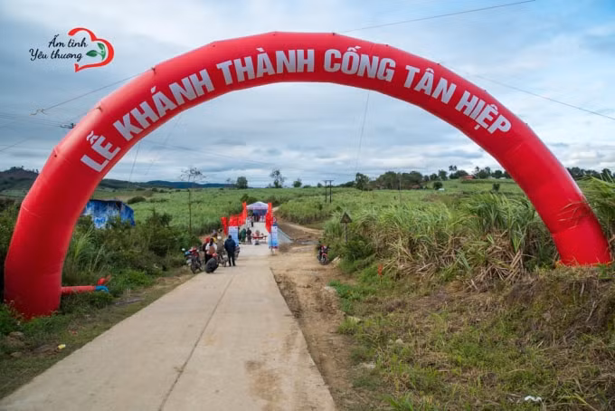 Từ 5h sáng các thành viên CLB đã có mặt để chuẩn bị cho Lễ Khánh thành “Cống Tân Hiệp”.