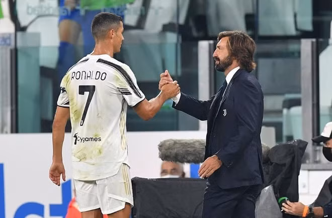 Ronaldo và Pirlo được cho là không có quan hệ tốt. Ảnh: internet