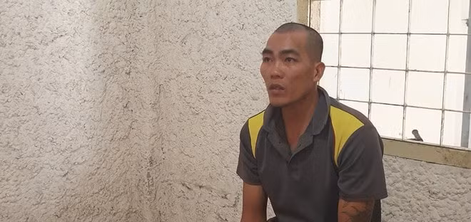 Huỳnh Minh Tân tại cơ quan Công an. Ảnh: thanhnien.vn