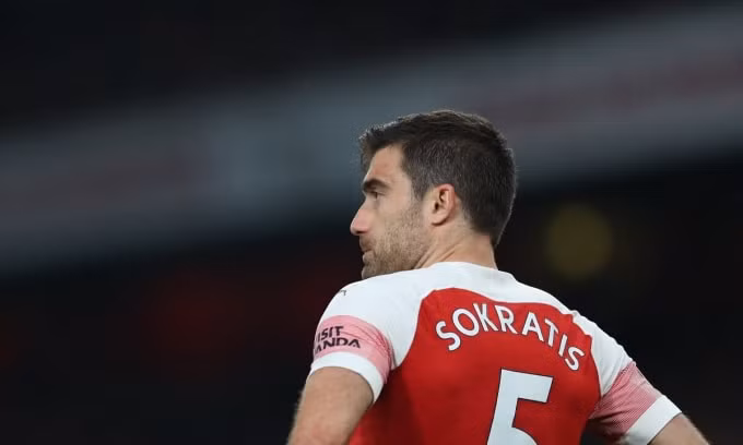CLB Arsenal kết thúc hợp đồng với trung vệ Sokratis. Ảnh: internet