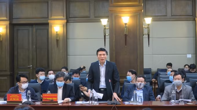 Giám đốc Sở Y tế Trần Anh Cường phát biểu. Ảnh: haiphong.gov.vn