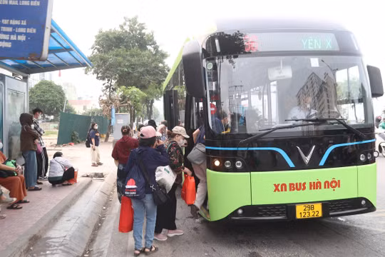 Transerco đã vận chuyển miễn phí gần 110.000 lượt hành khách trong kỳ nghỉ lễ