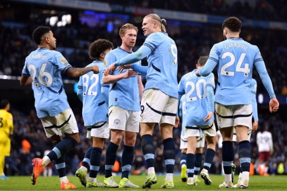 haaland ruc sang man city thang dam west ham tai ngoai hang anh hinh 1