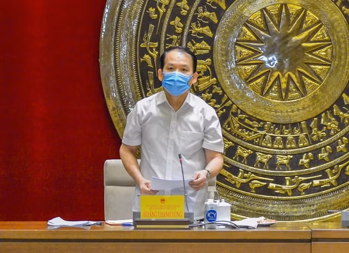 Chủ nhiệm Uỷ ban Pháp luật Hoàng Thanh Tùng.