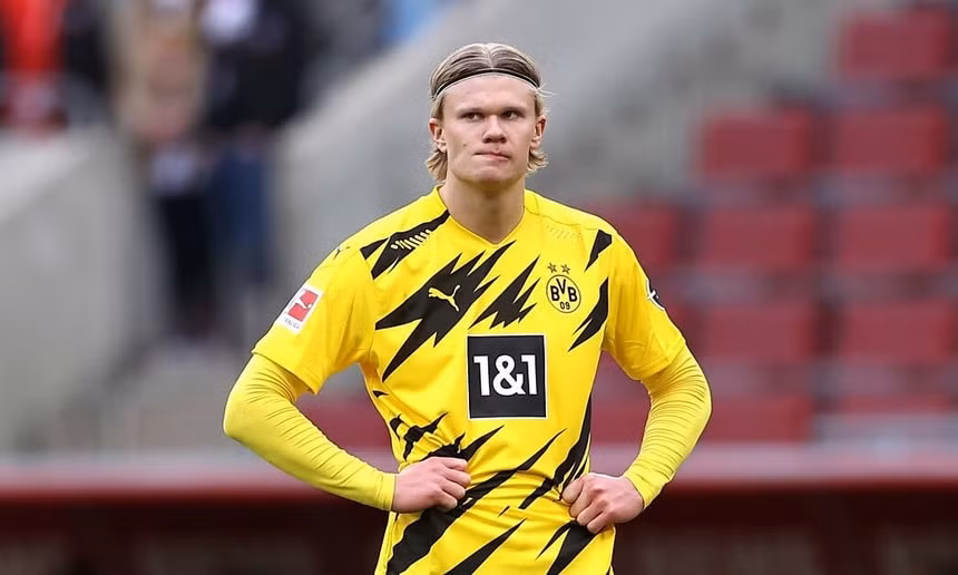 Haaland ghi 41 bàn sau 41 trận cho Dortmund trong mùa vừa qua. Ảnh: Getty