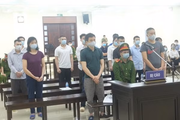 Các bị cáo trong vụ án Nhật Cường