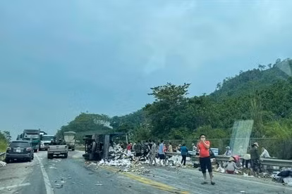 Hiện trường vụ tai nạn. Ảnh: laodong.vn