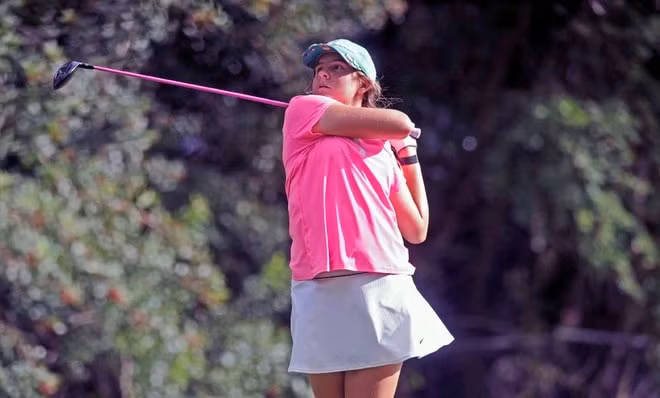 Nữ golfer mới 14 tuổi Chloe Kovelesky xuất hiện tại US Women's Open. Ảnh: internet