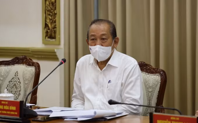 Phó Thủ tướng Thường trực Chính phủ - ông Trương Hoà Bình.